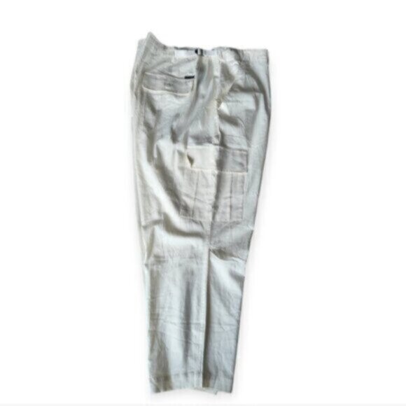 Anthropologie Reissue Cargo Standard Rise Pant Powdered Sugar Size 18 - Picture 10 of 12